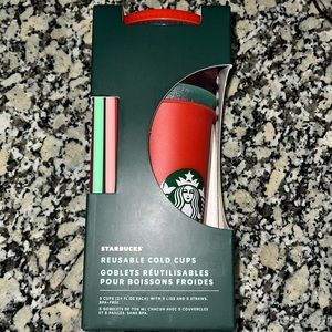 NWT Starbucks Sparkle Cold Cups